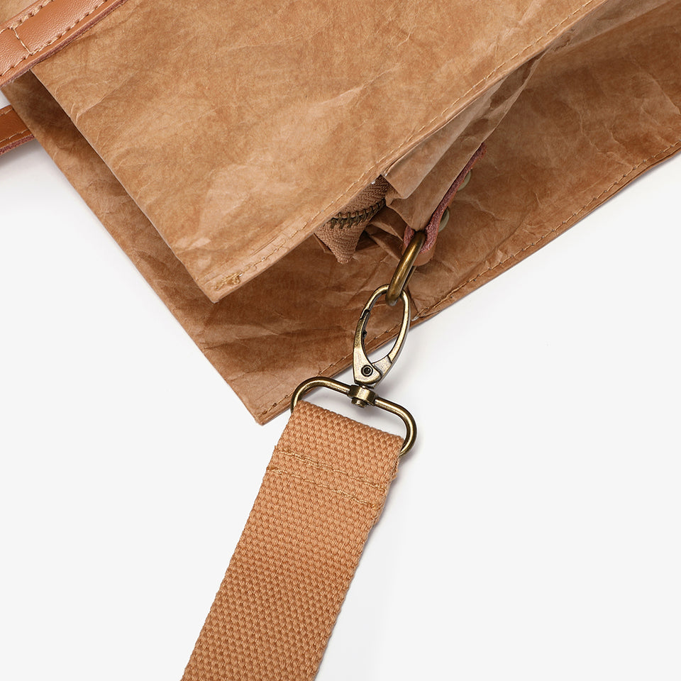 Large creased shopper tote in green
